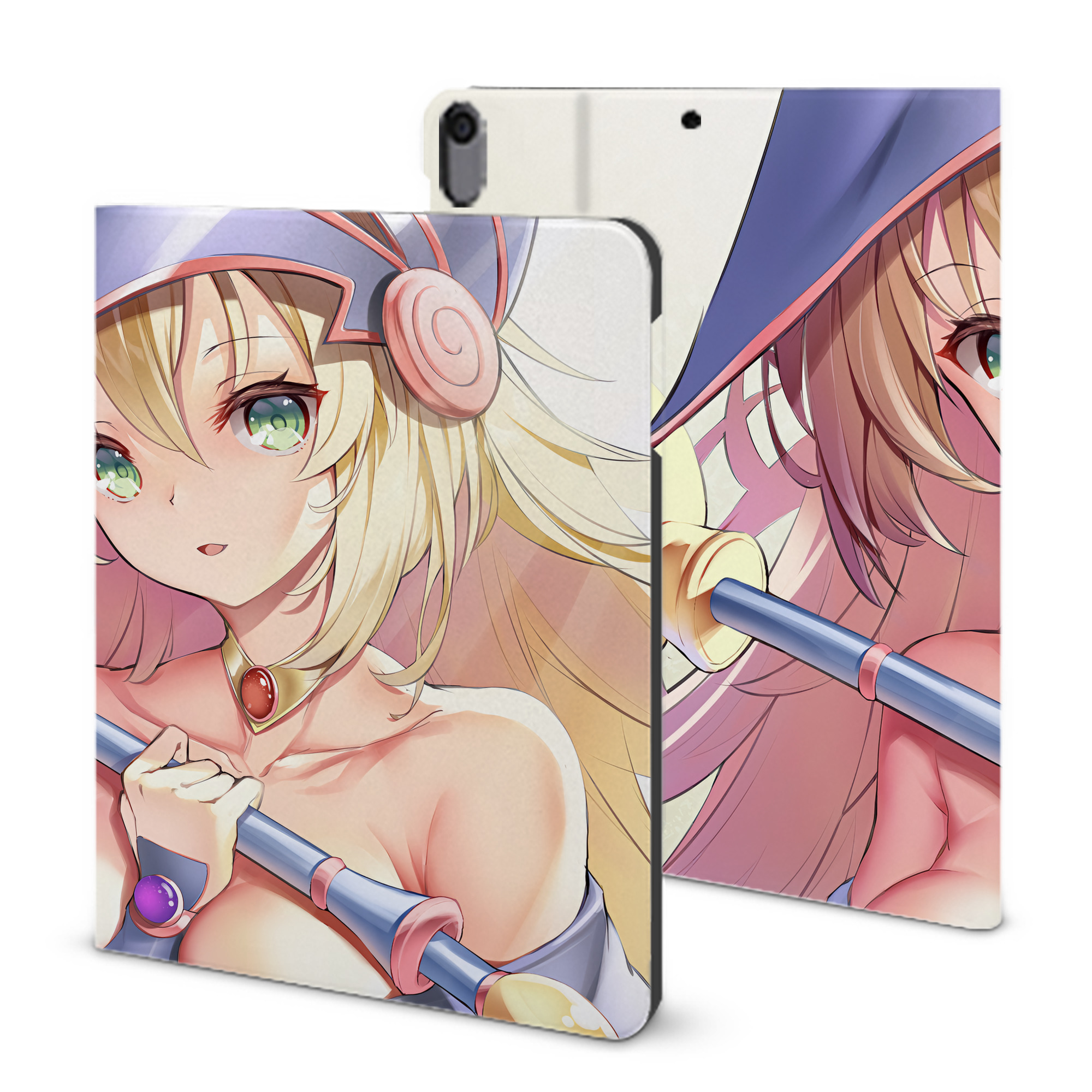 （画像用） 遊☆戯☆王 Yu-Gi-Oh! IPad ケース ブック型 PUレザー TPU 耐衝撃 軽量 薄型 ペン収納なし 全面保護 IPad 各モデル対応